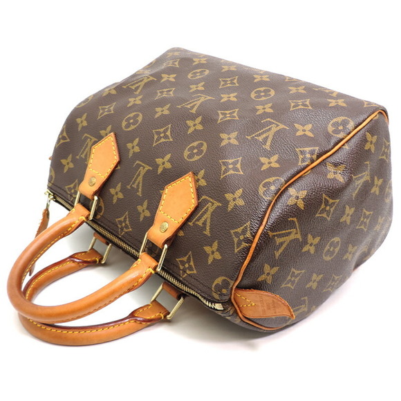 LOUIS VUITTON Speedy 25 Women's Handbag M41109 Monogram Monogram/Brown - Picture 4 of 9